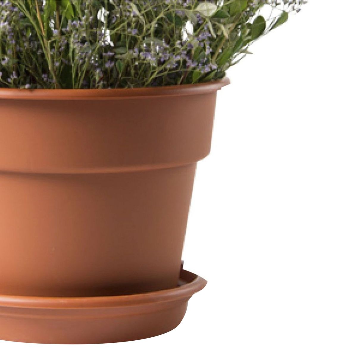 REYPLAST - Maceta Durakotta con Base Naranja 34x26.5x