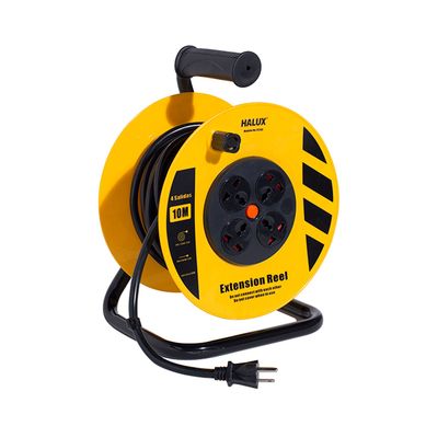 Extensin Carrete 4 Tomas 20 Metros Amarillo