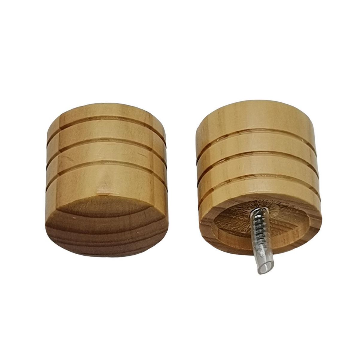 METALHSA - Terminal Tope madera natural 35mm (2un)