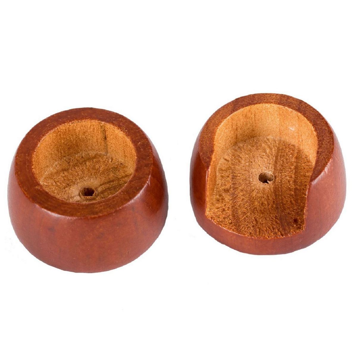 METALHSA - Soporte Lateral madera chocolate 35mm (2un)