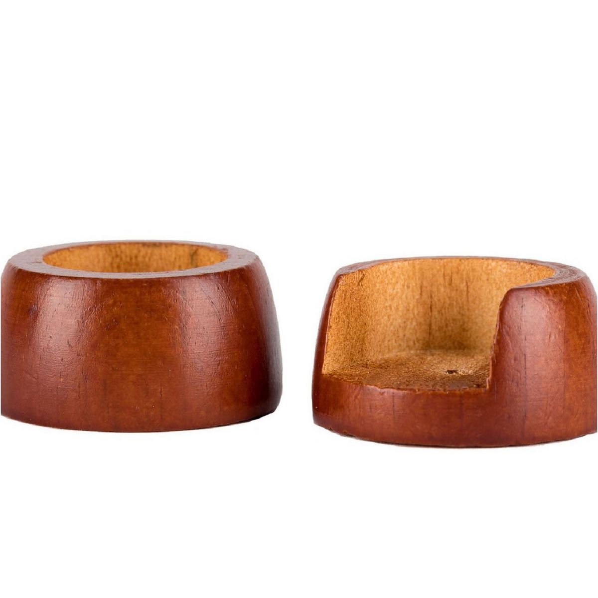 METALHSA - Soporte Lateral madera chocolate 35mm (2un)