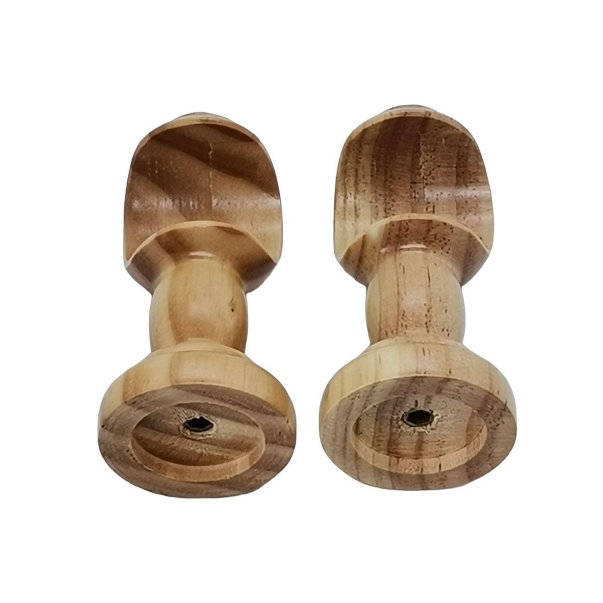 METALHSA - Soporte simple Muro madera natural 35mm (2un)