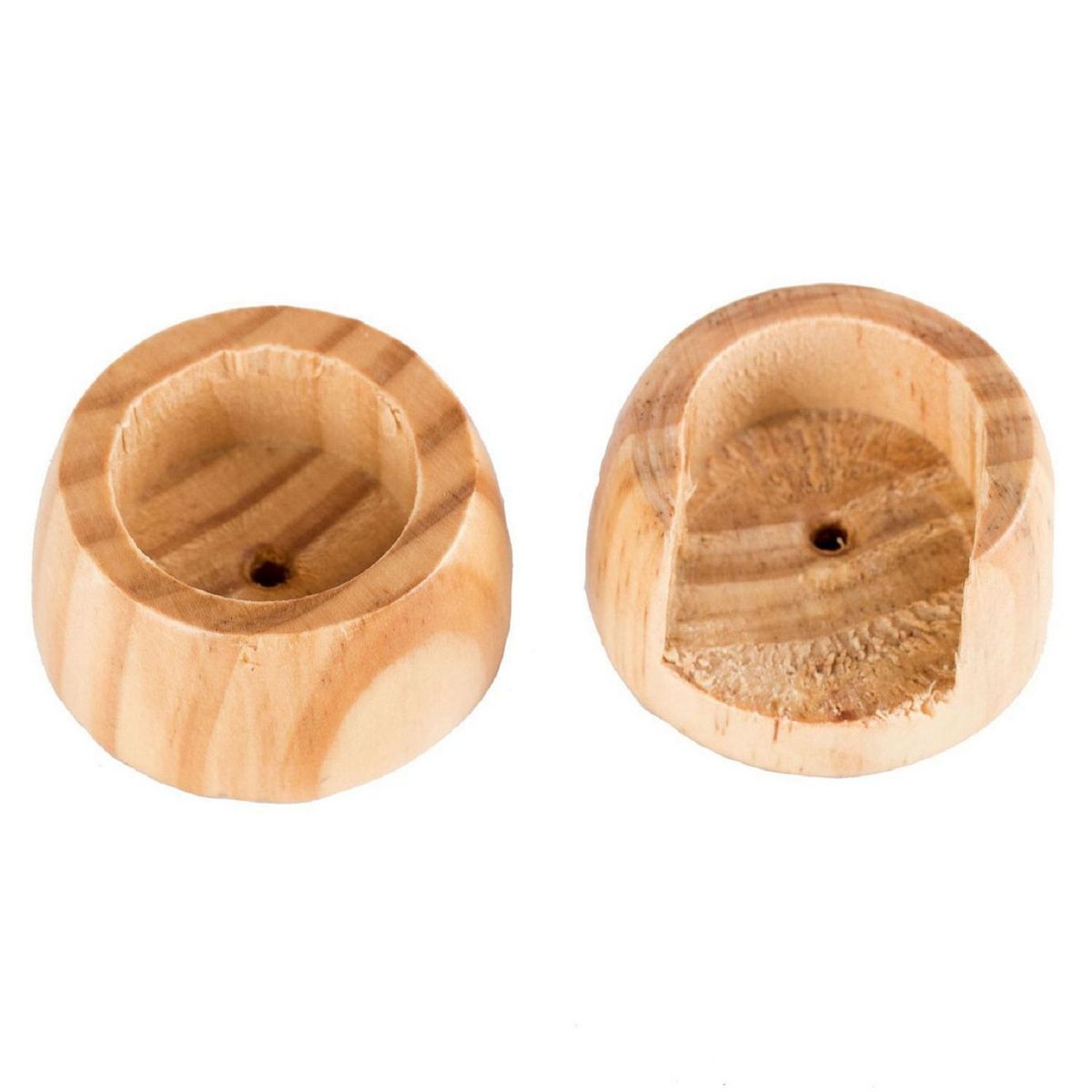 METALHSA - Soporte Lateral madera natural 35mm (2un)