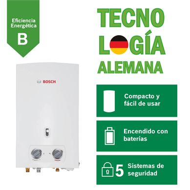 Terma a Gas Bosch GLP 10L + Kit de Instalaci�n
