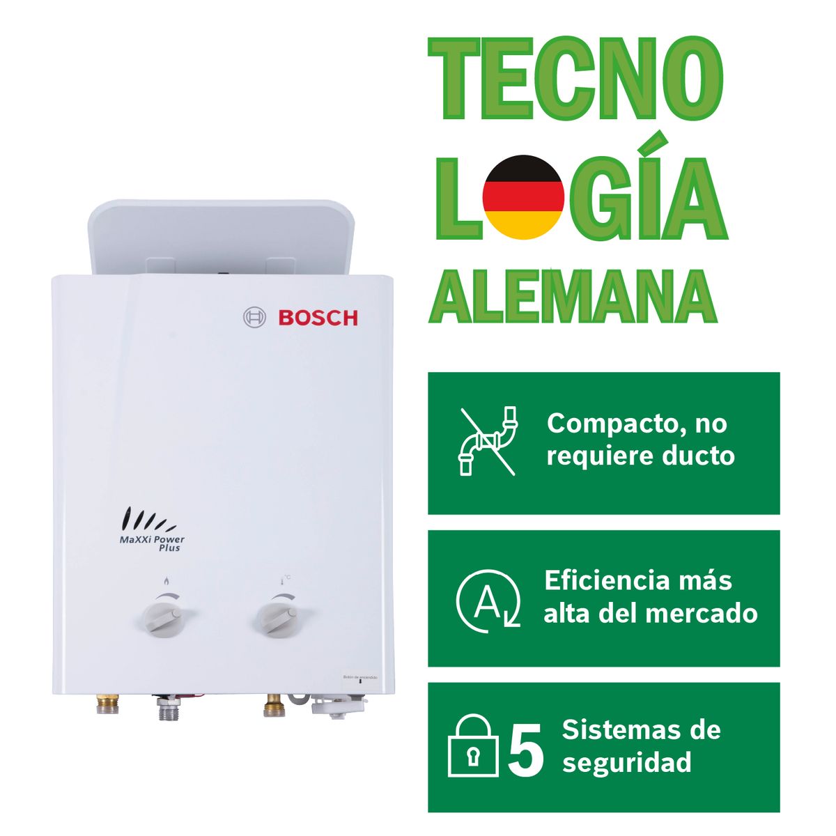 BOSCH - Terma a Gas Bosch GLP 5.5L + Kit de Instalación