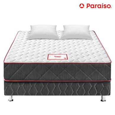Cama Para�so Nappy 2 Plazas Plomo