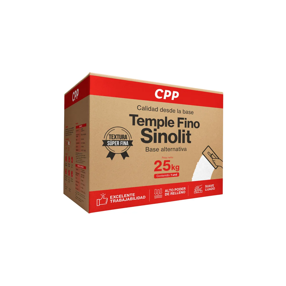 SINOLIT - Sinolit CPP Temple Fino 25 kg blanco