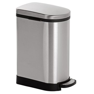 Papelera con Pedal Rectangular Quiet Closet 10 litros