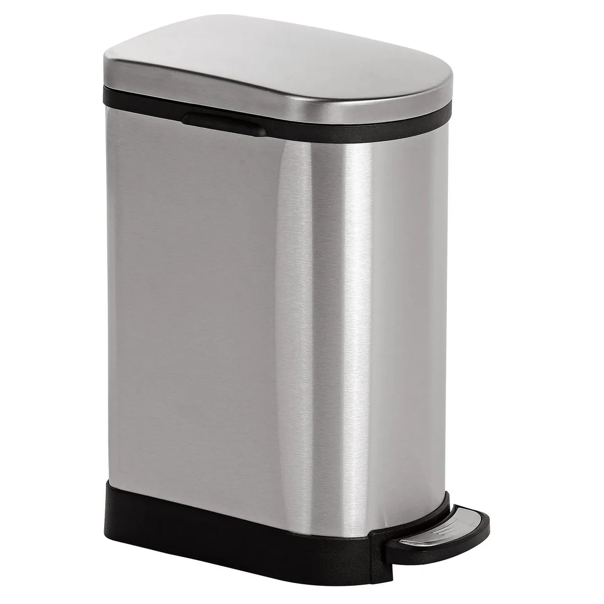 JUST HOME COLLECTION - Papelera Rectangular con Pedal Quiet Closet 10L