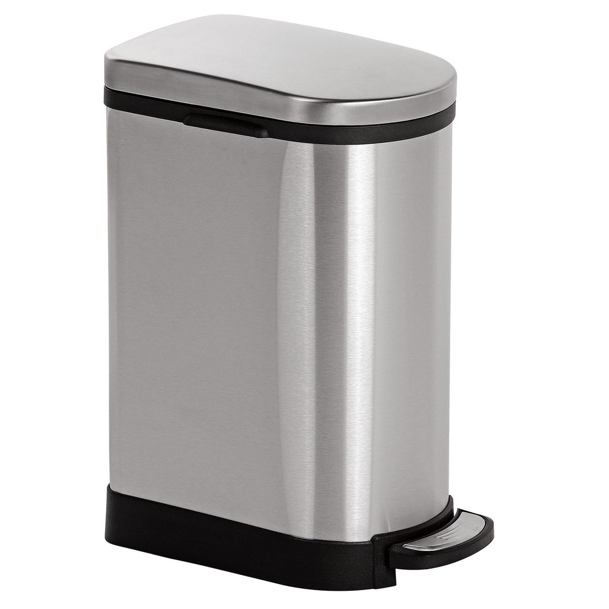 JUST HOME COLLECTION - Papelera Rectangular con Pedal Quiet Closet 10L