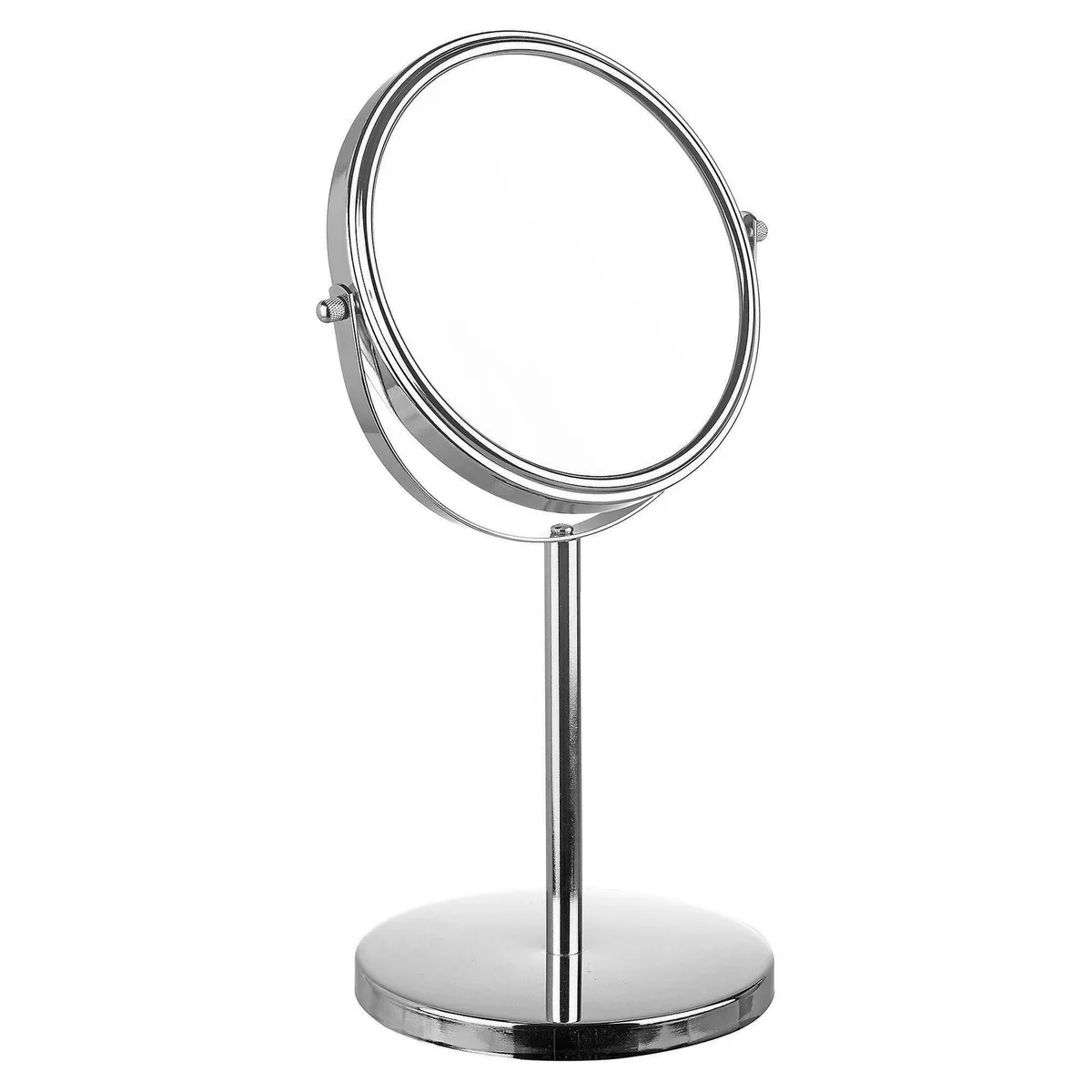 JUST HOME COLLECTION - Espejo Cosmético Giratorio Metal Cromado 17cm