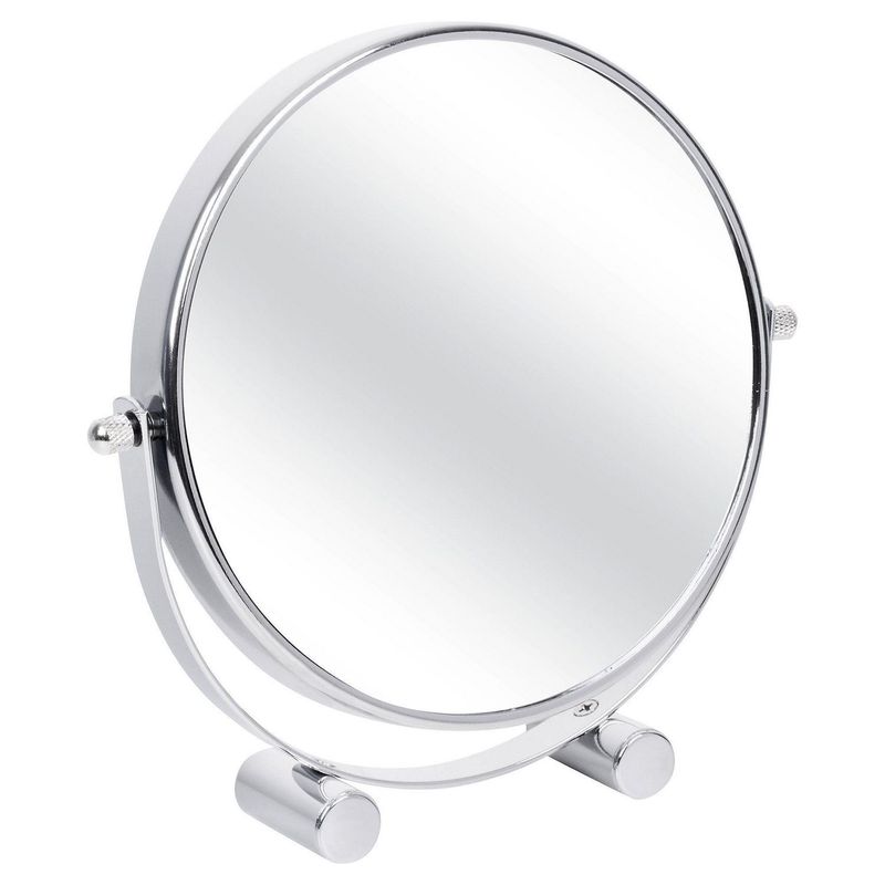 JUST HOME COLLECTION - Espejo Cosmético Giratorio Metal Cromado 15cm