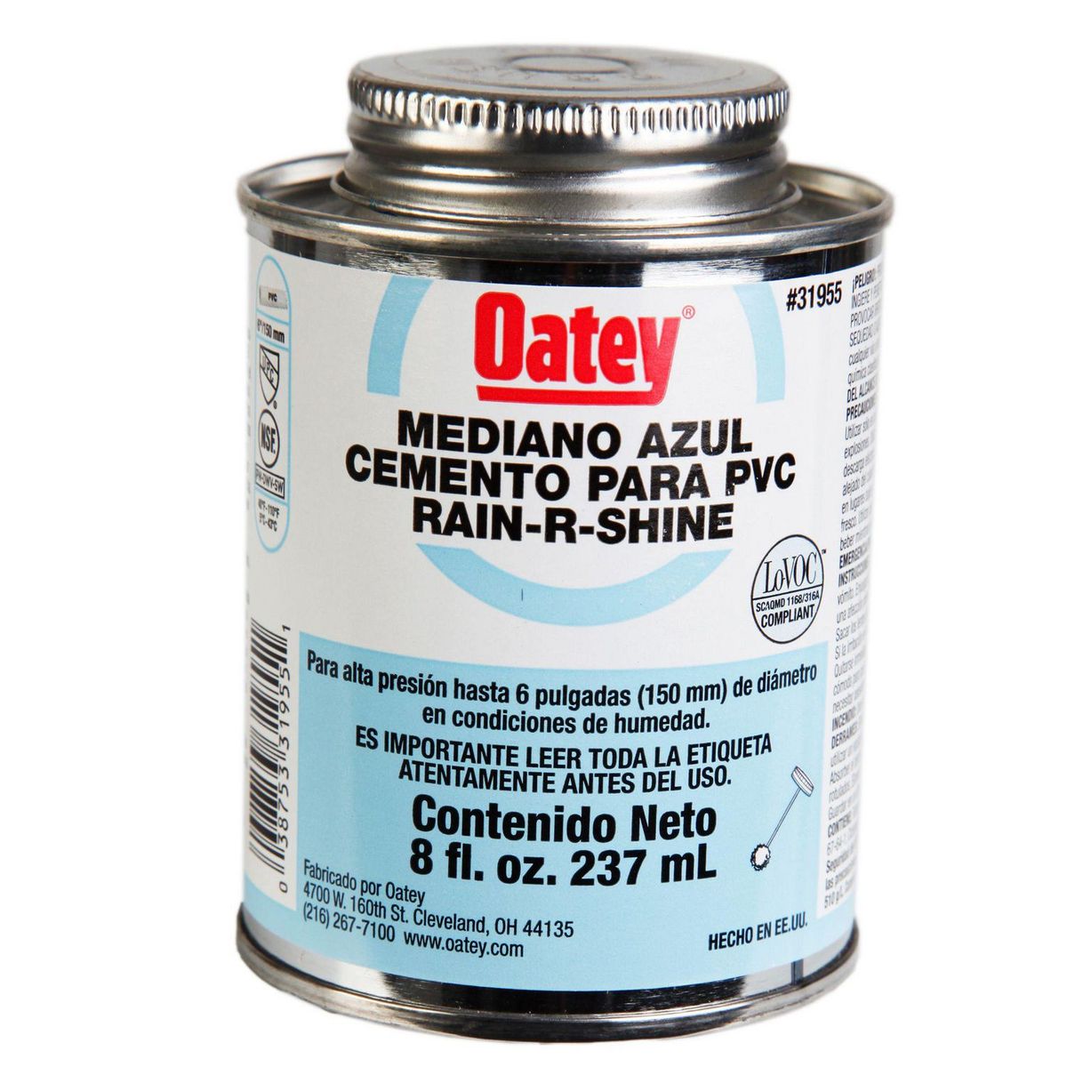 OATEY - Pegamento para PVC Oatey Azul 237 ml
