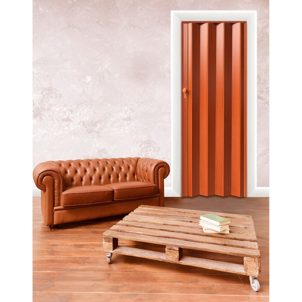HOGGAN - Puerta Plegable PVC Milano 70 x 200 cm Valencia