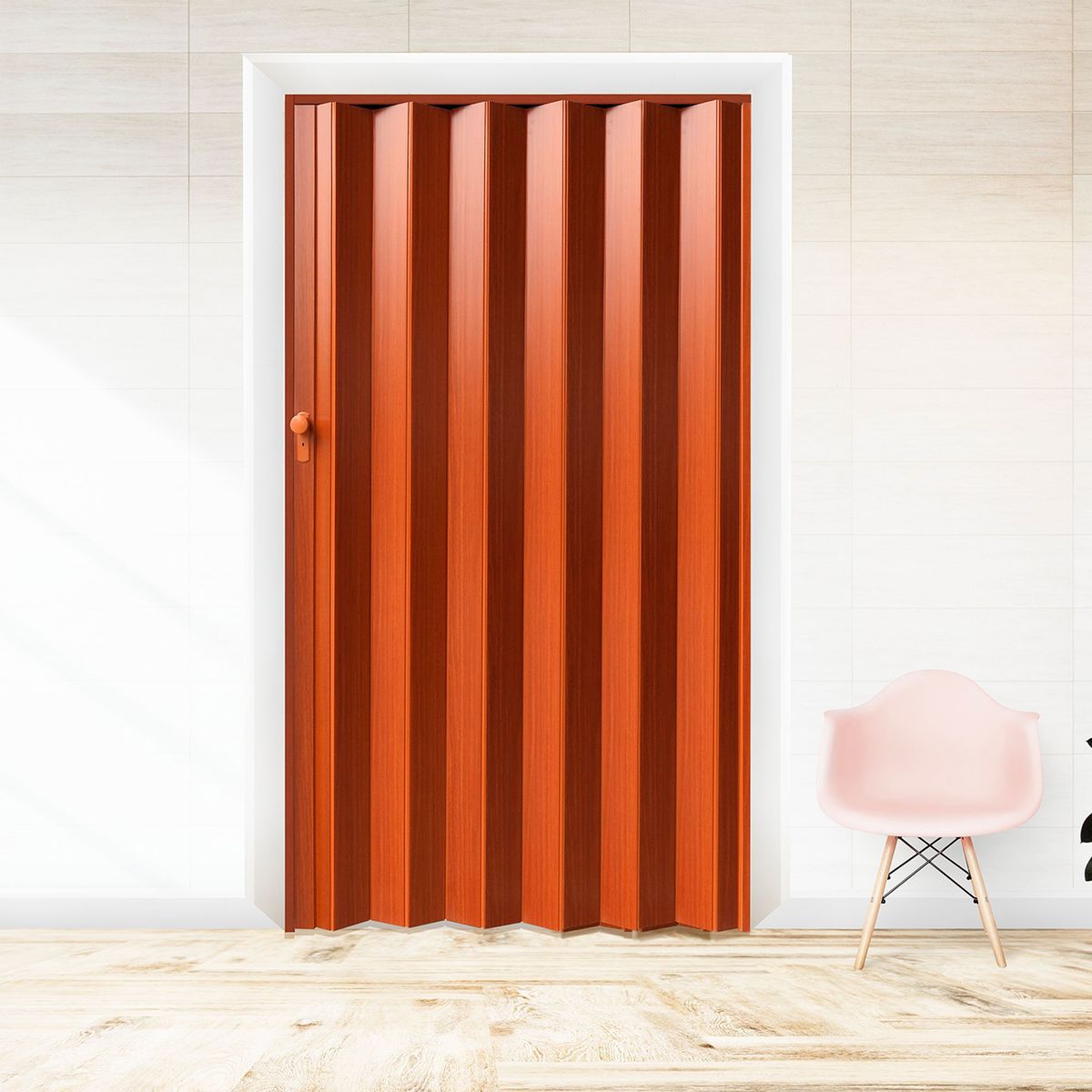 HOGGAN - Puerta Plegable PVC Milano PVC 120 x 200 cm Valencia