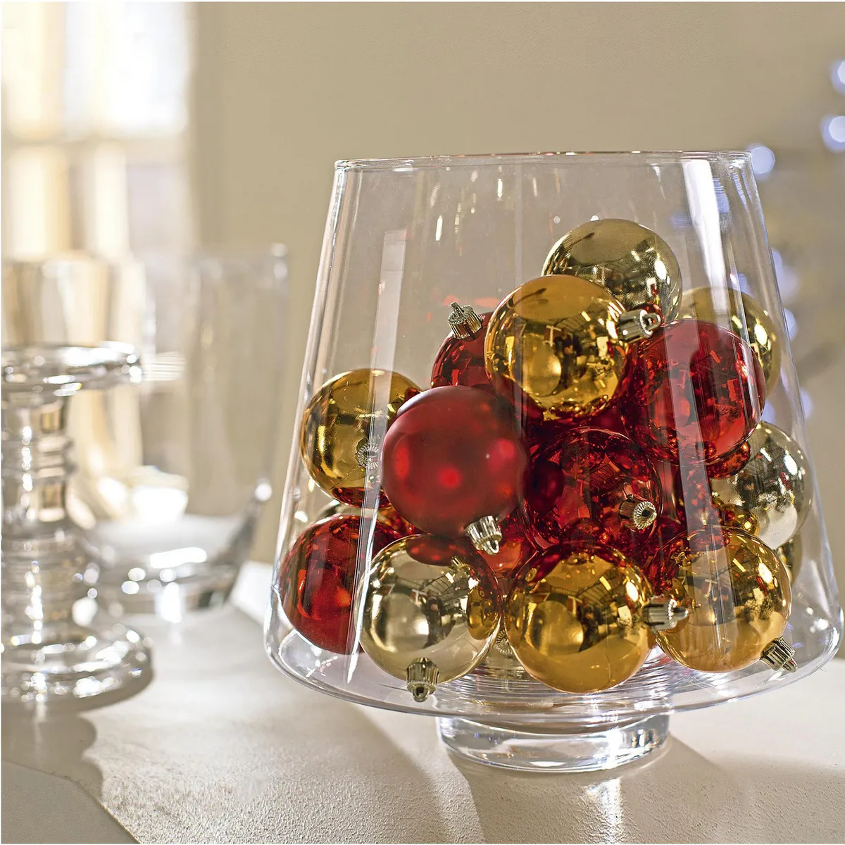 DEAR SANTA - Set 50 Esferas Rojo Navidad 6cm