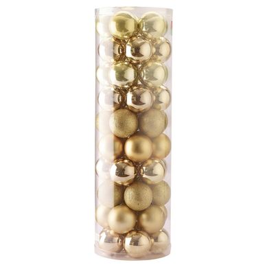Set 50 Esferas Dorado Navidad 6cm