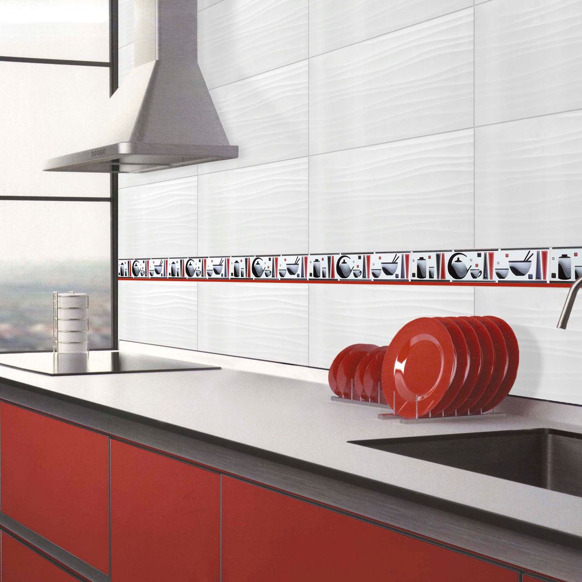 KANTU - Listelo Carmesi 40x7.7cm