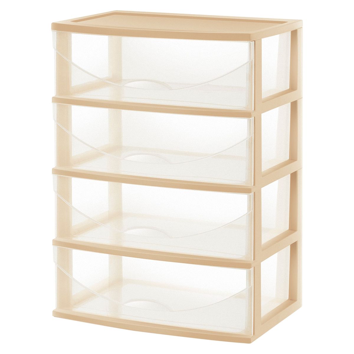 POLINPLAST - Cómoda Happy Plástica 4 Cajones Multicolor 50x55x79.5cm