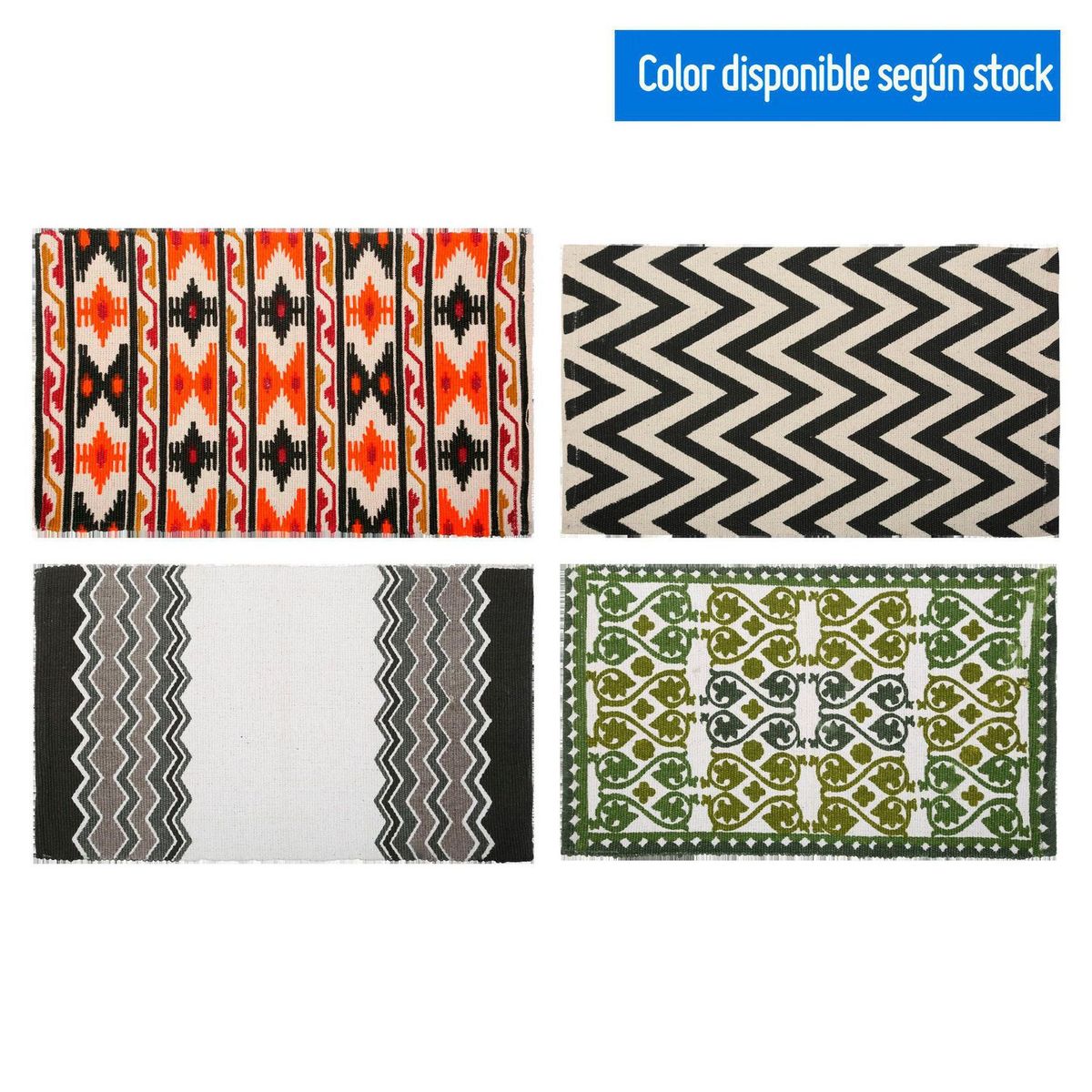 JUST HOME COLLECTION - Piso de Baño Rectangular Printed Algodón 50x80cm