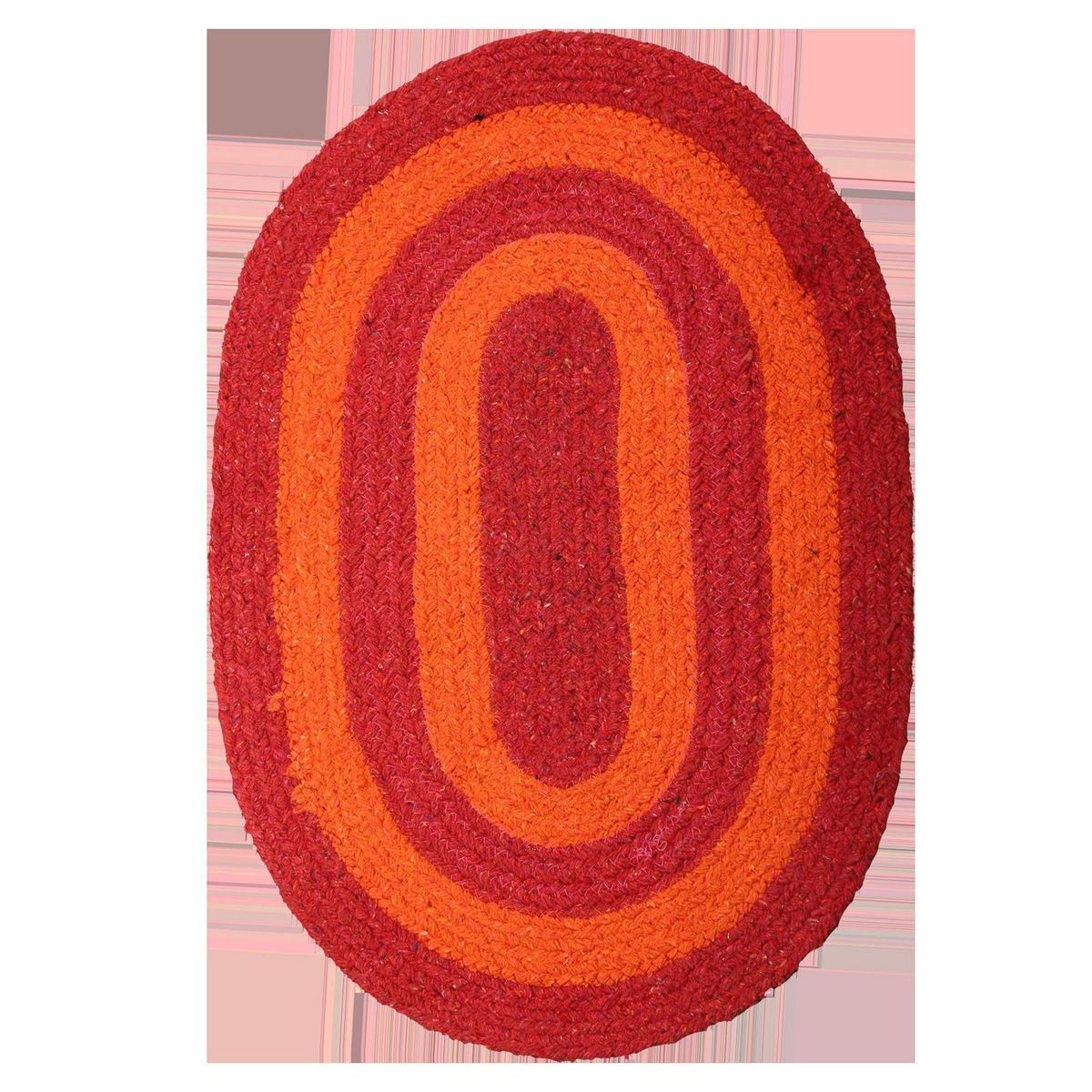 JUST HOME COLLECTION - Piso de Baño Ovalado Braided 40x60cm