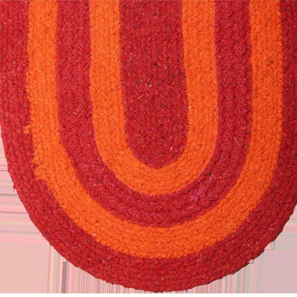 JUST HOME COLLECTION - Piso de Baño Ovalado Braided 40x60cm