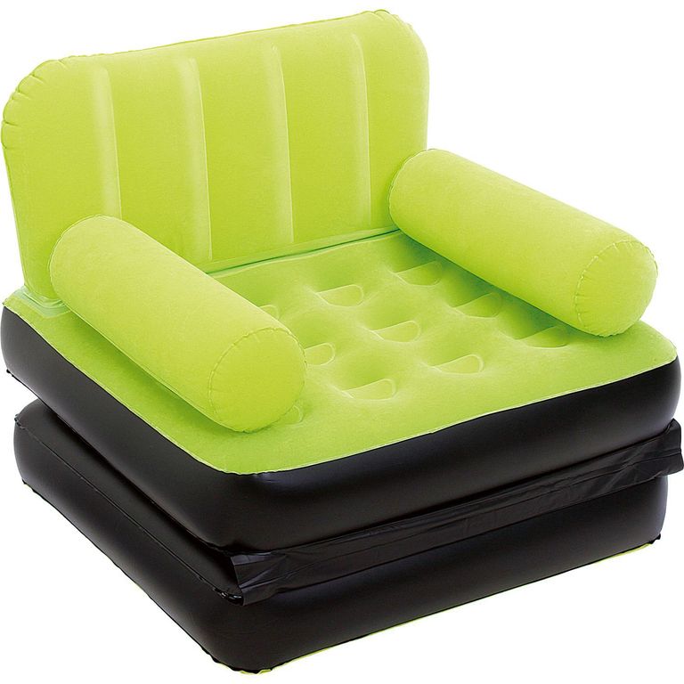 Sofá Cama Inflable 1 Plaza Bestway Verde/Negro | Sodimac Perú