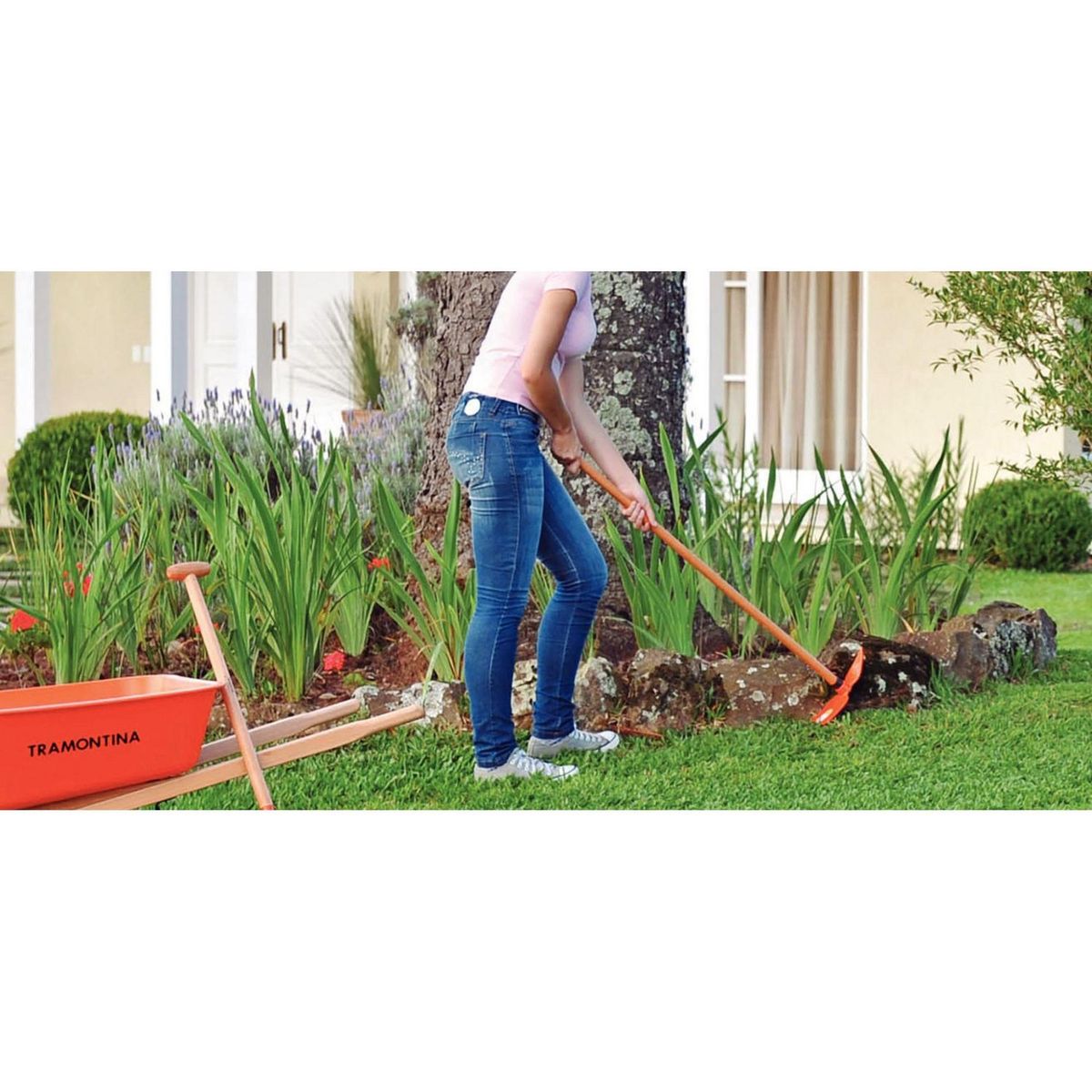TRAMONTINA - Escardillo Corazon Acero Naranja 9.8x26.7x