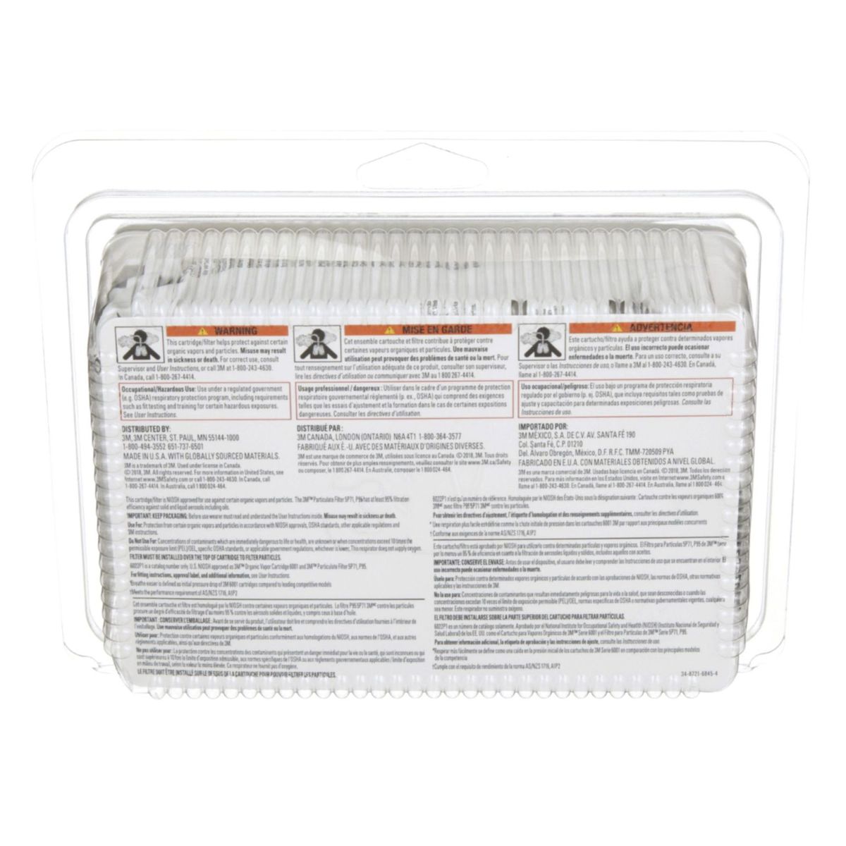 3M - Kit de Repuesto Filtro Cartucho Pintura 6022