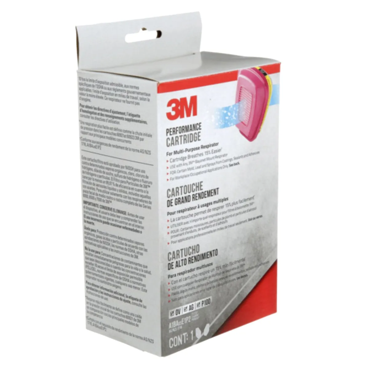 3M - Cartucho Vapores Orgánicos y Gases 60923