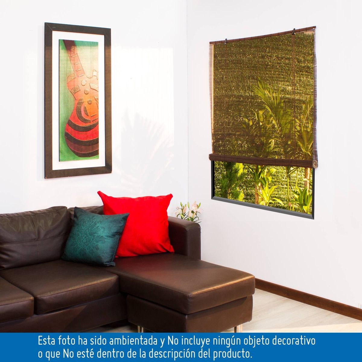 JUST HOME COLLECTION - Persiana Horizontal De Bambú 80x165cm Café