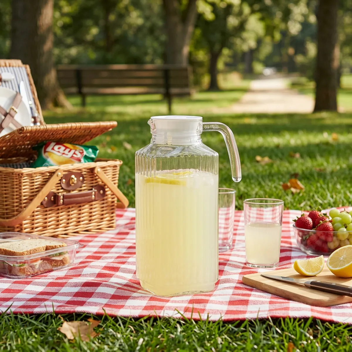 JUST HOME COLLECTION - Jarra de Vidrio Pitcher 1.8 Litros