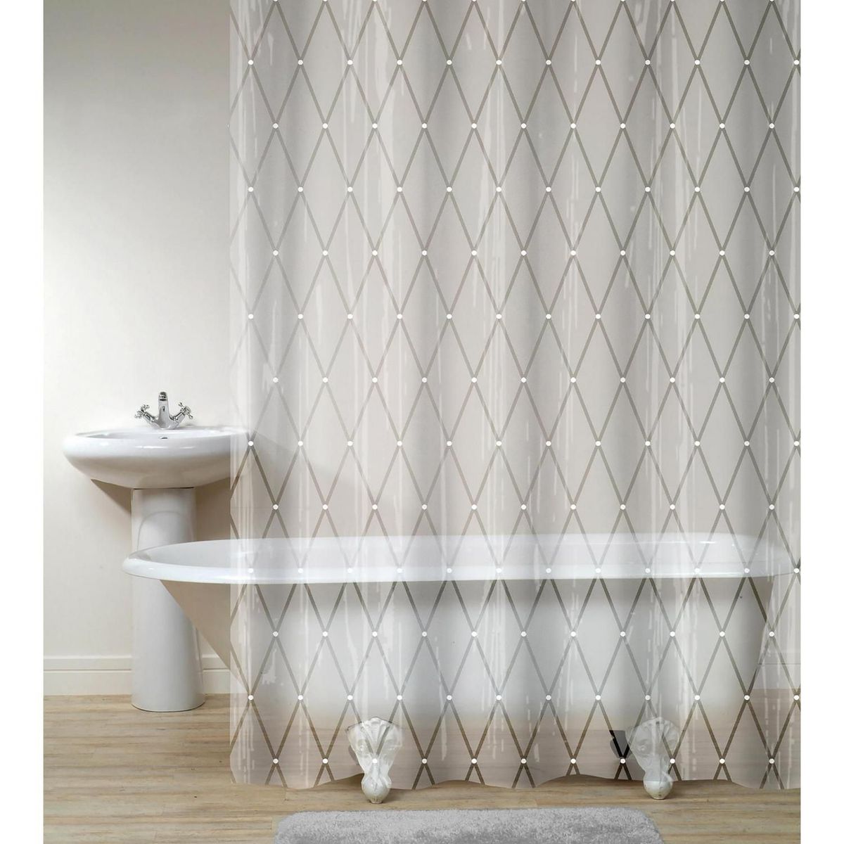 JUST HOME COLLECTION - Cortina de Baño Fence 180x180cm