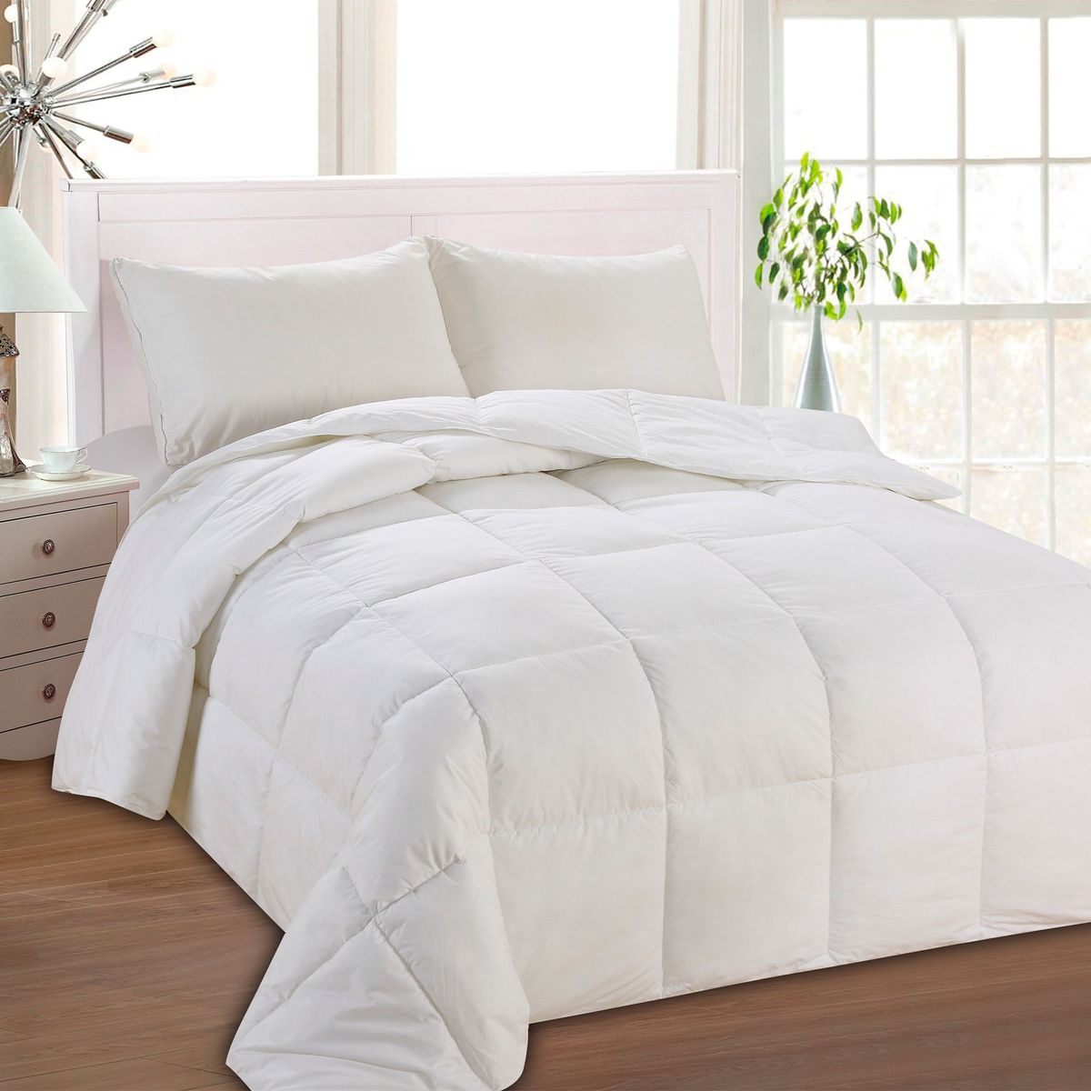 JUST HOME COLLECTION - Edredón Blanco King