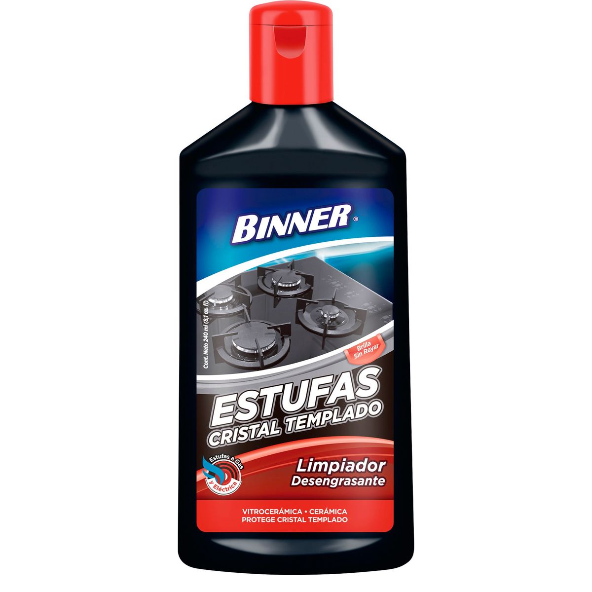 BINNER - Limpiador Vitrocerámica 240 ml.