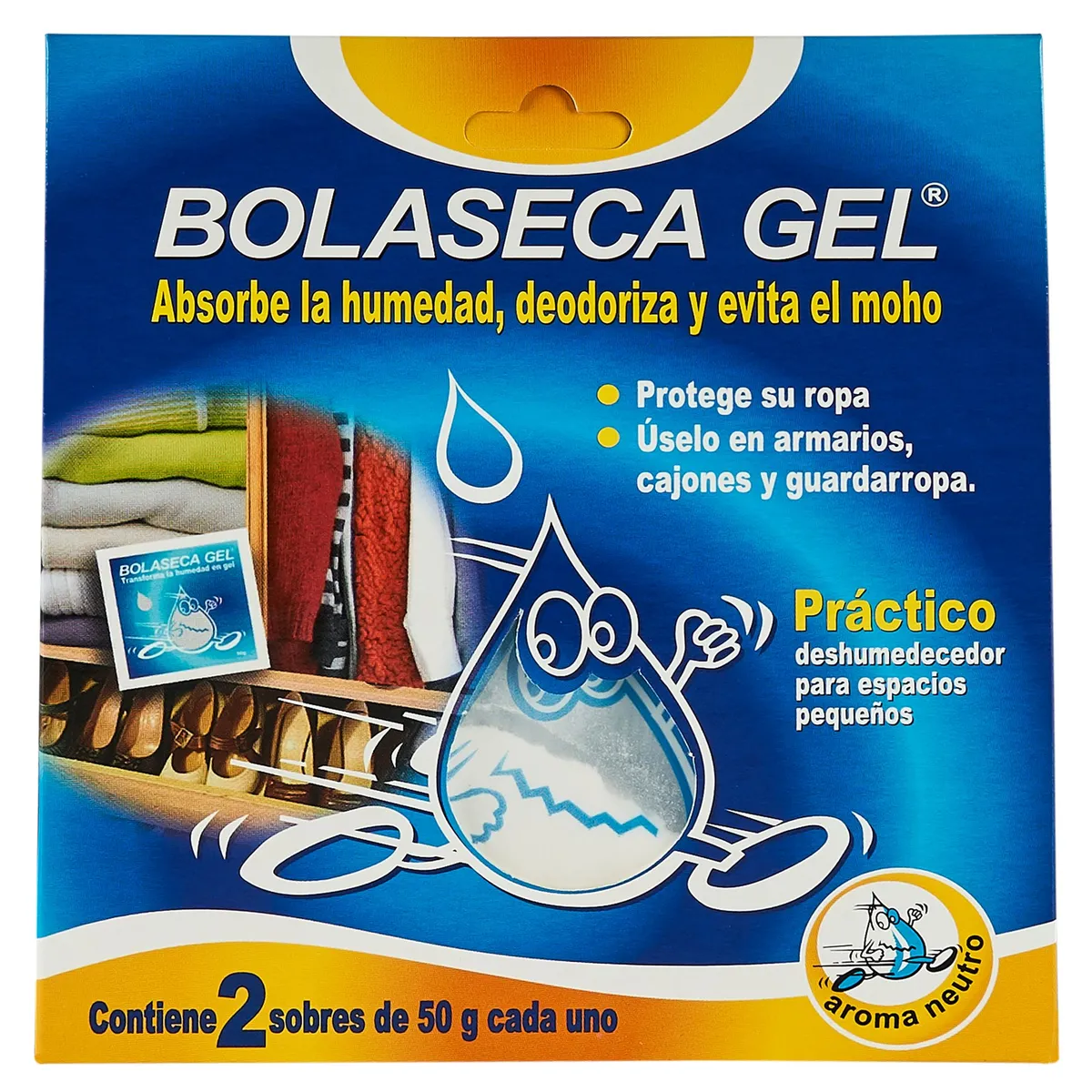 BOLASECA - Deshumedecedor en Gel Neutro 2 unid.