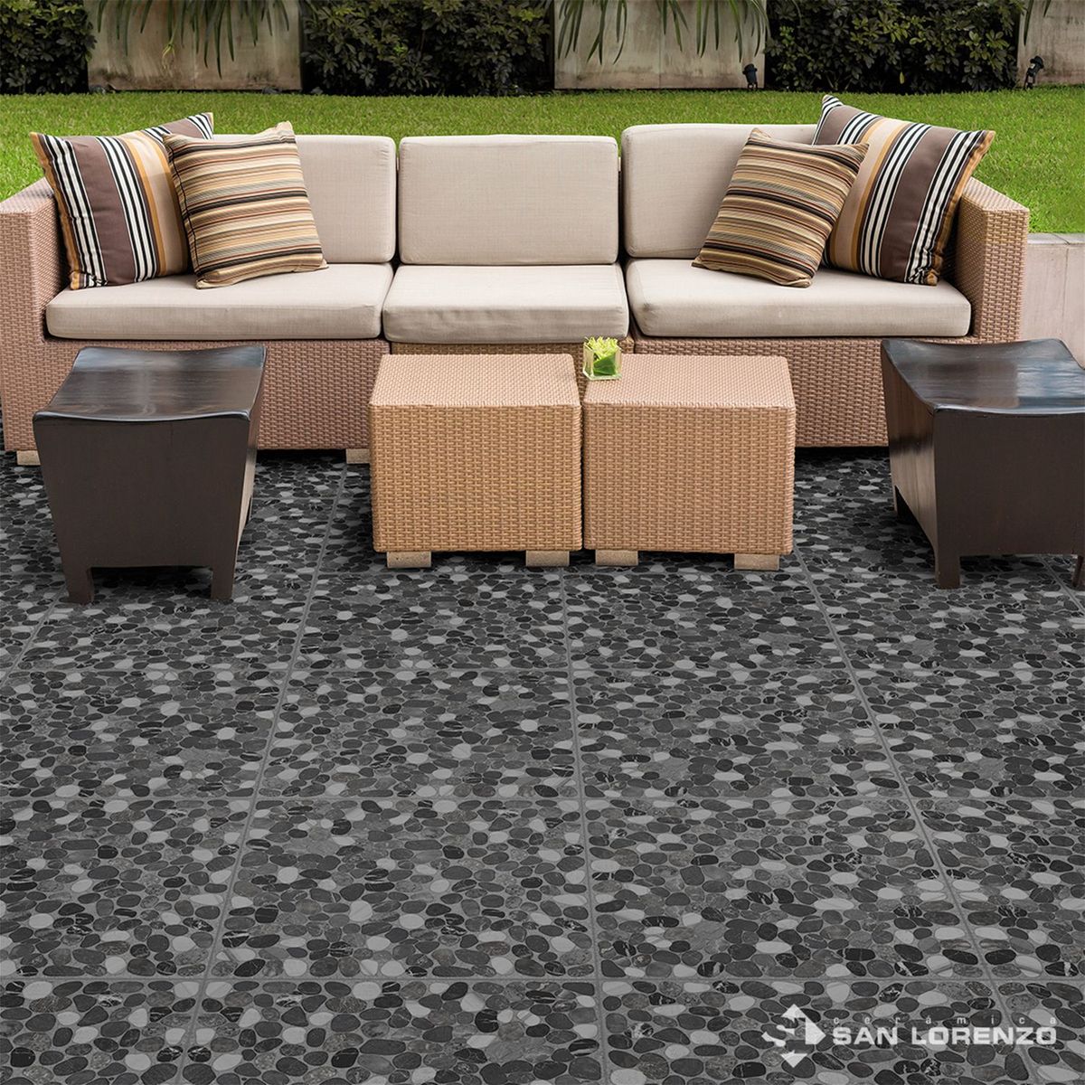 SAN LORENZO - Cerámica Gris 46x46 Rústicas Mate 2.08 m2