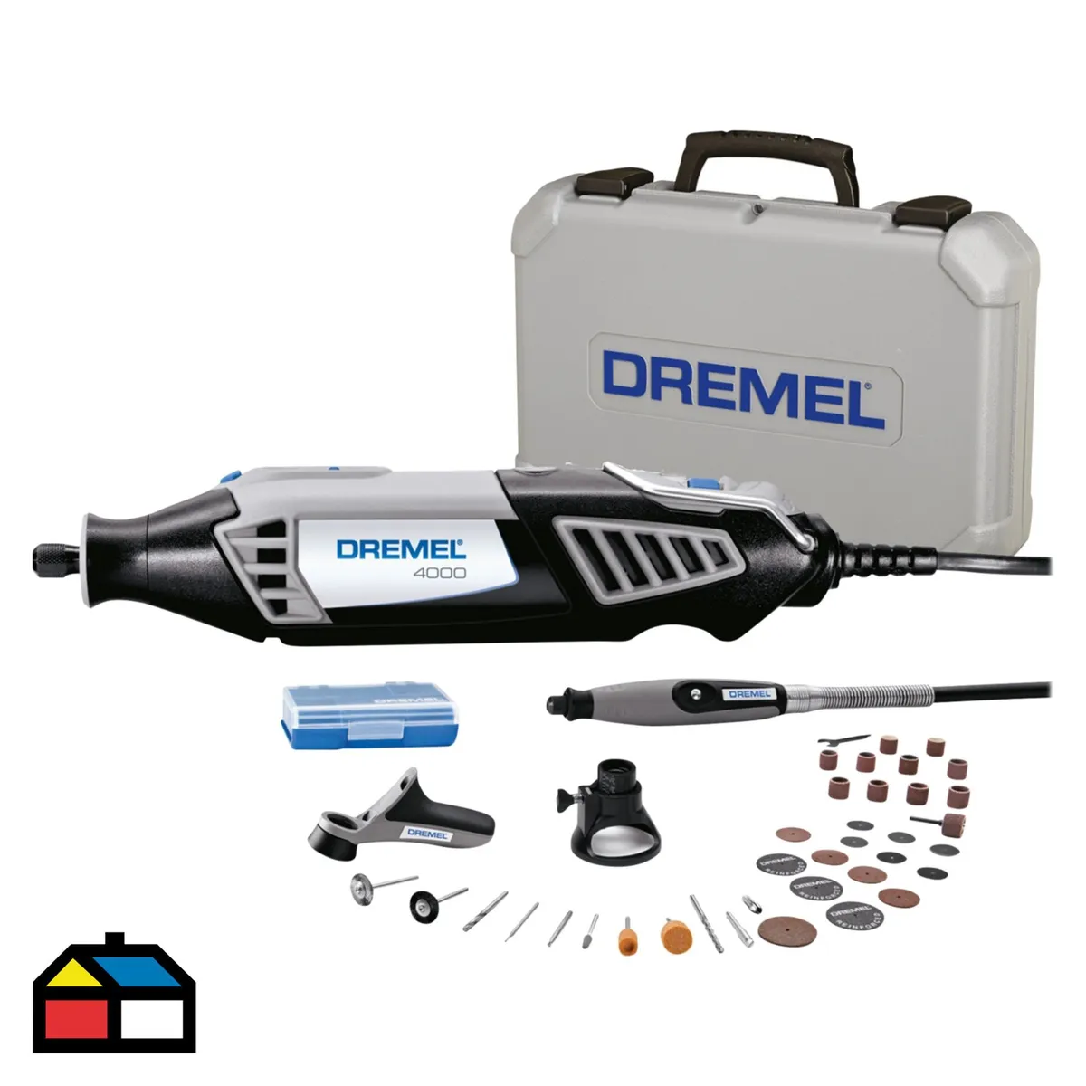 DREMEL - Dremel 4000 Minitorno + 3 Acoples + 36 Accesorios + Maletín