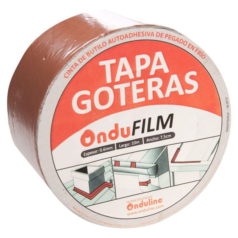 ONDULINE - Cinta Ondufilm Rojo 7.5cmx10m Onduline