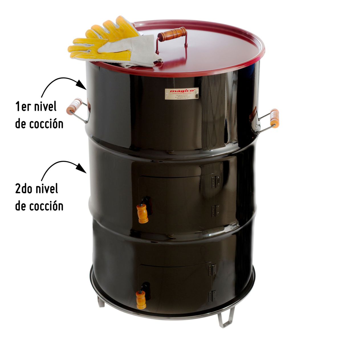 GENERICO - Cilindro Parrillero 87x48cm 30 galones