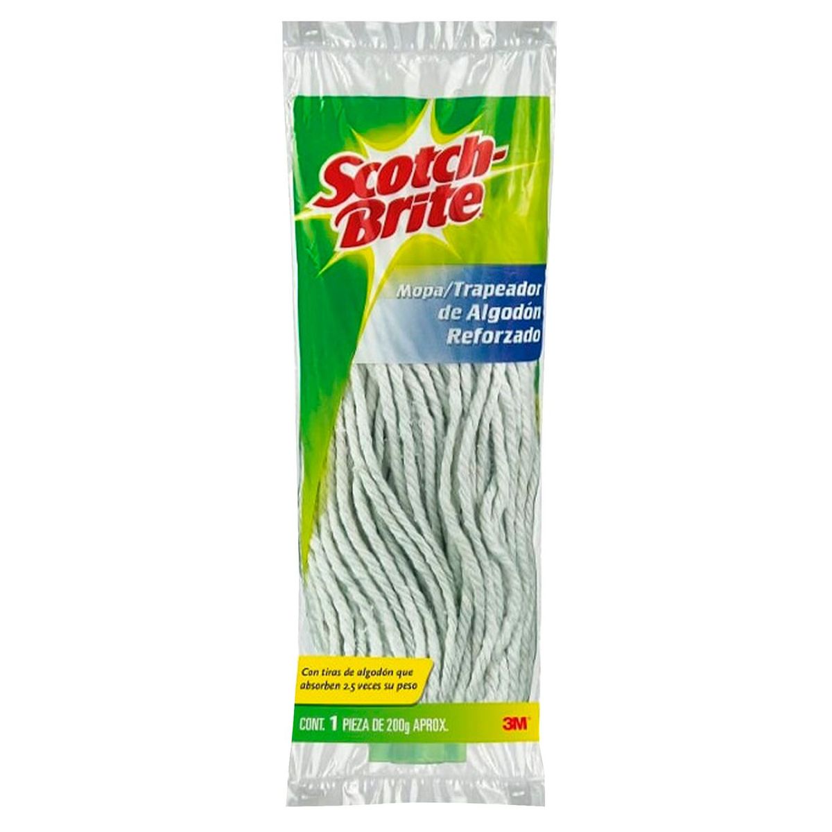 SCOTCH BRITE - Repuesto de Mopa Redonda de Algodón