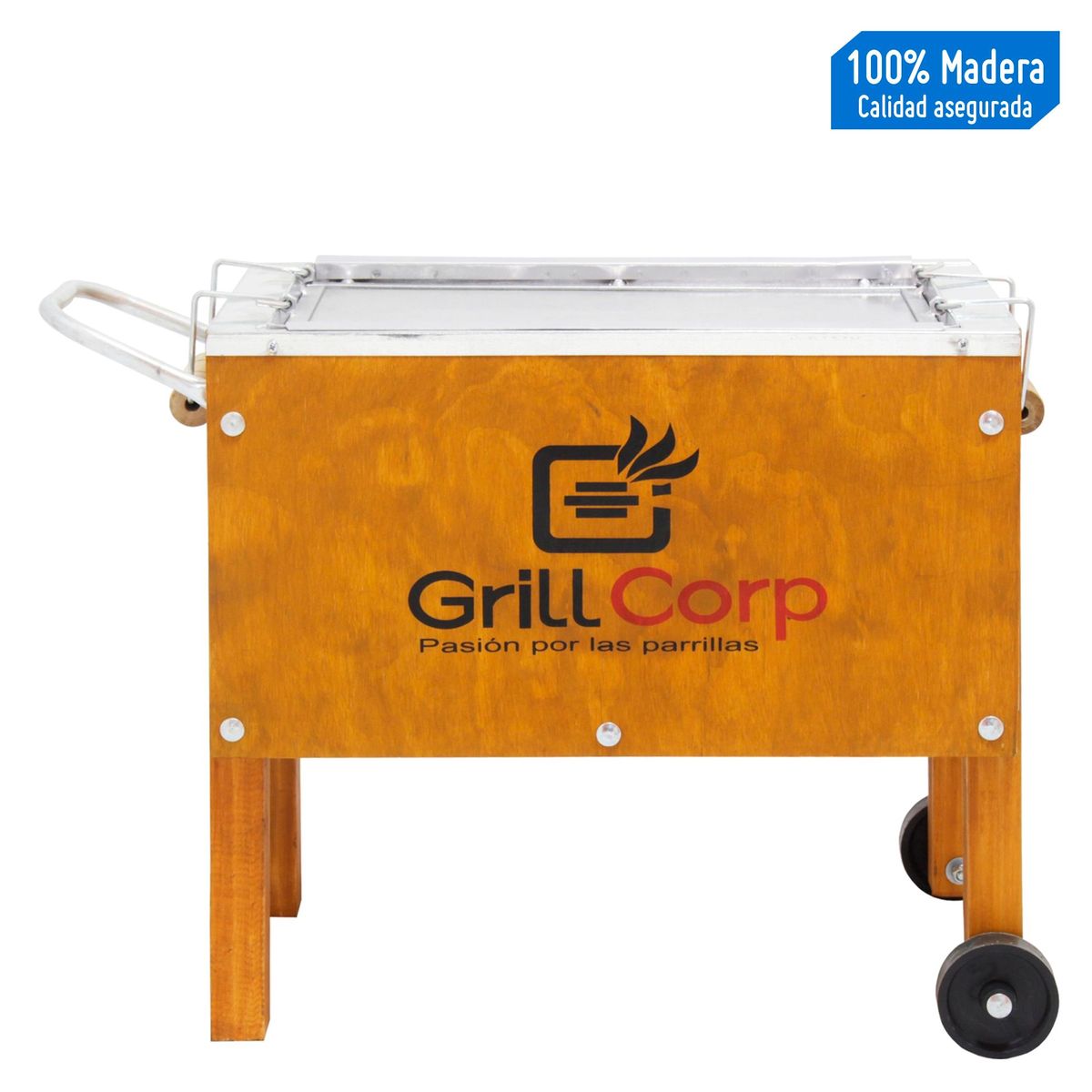 MR GRILL - Caja China Mr Grill 50x30x45cm Premium Caoba