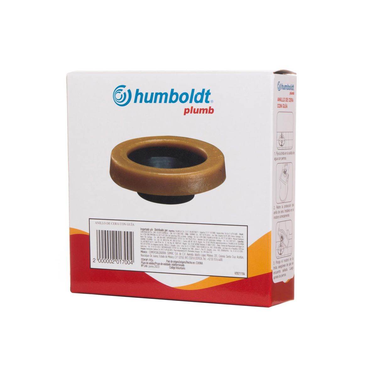 HUMBOLDT - Anillo de Cera para Inodoro con Guía