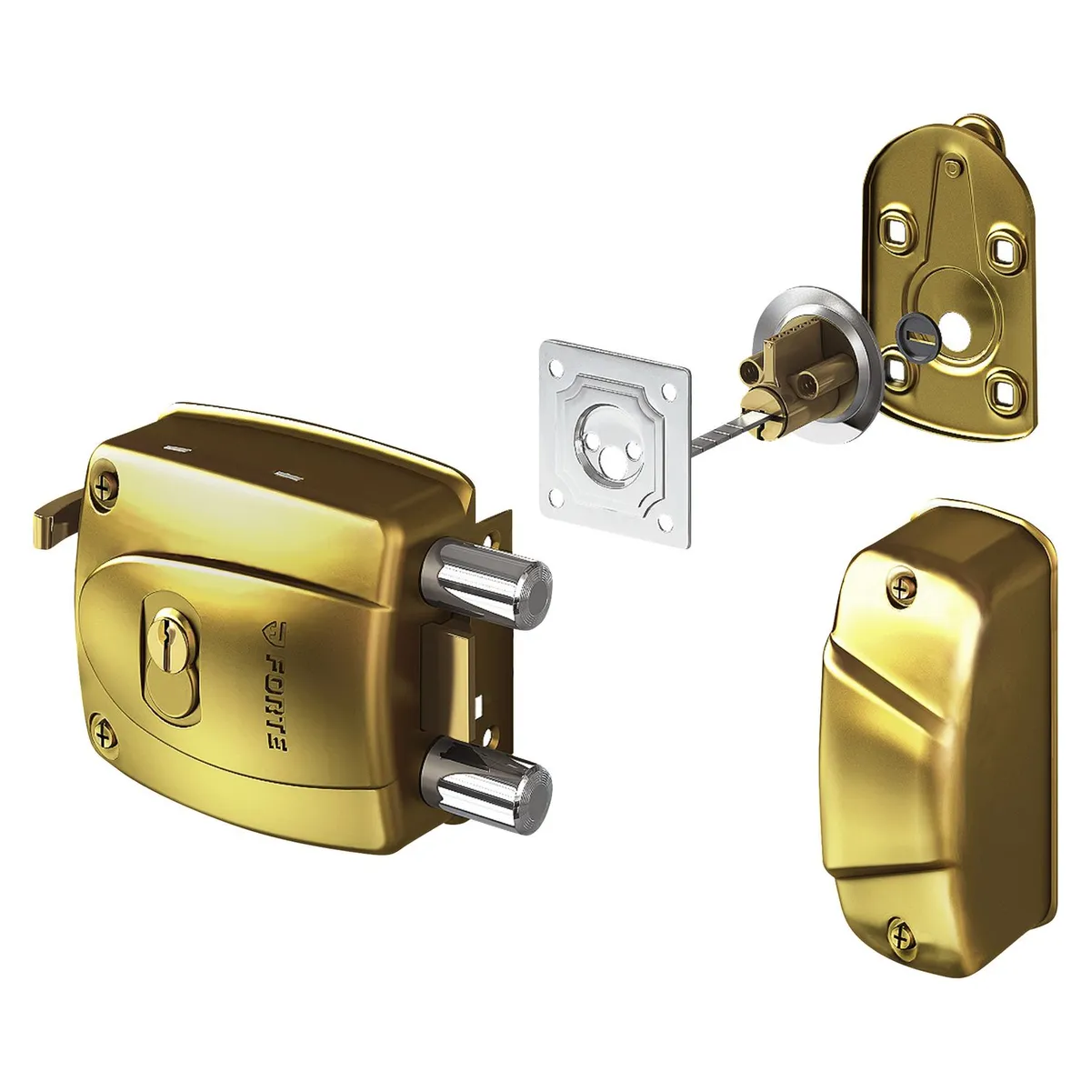 FORTE - Cerradura de Sobreponer Blindada BK-240 Forte