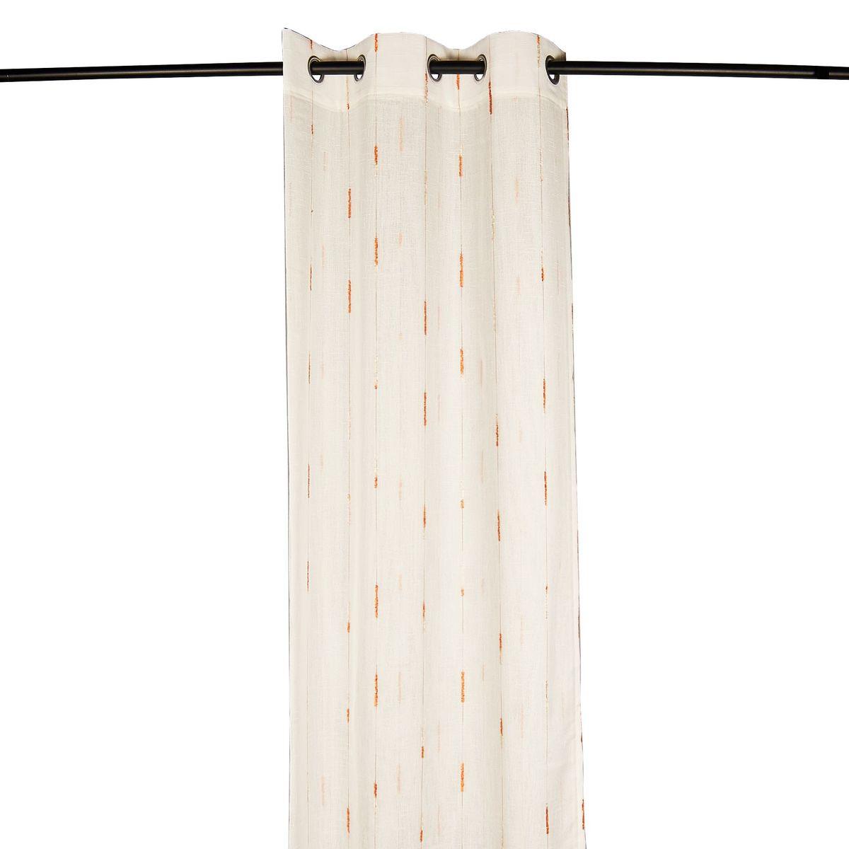 JUST HOME COLLECTION - Cortina de Tela Ojal Tul 160x240cm Naranja