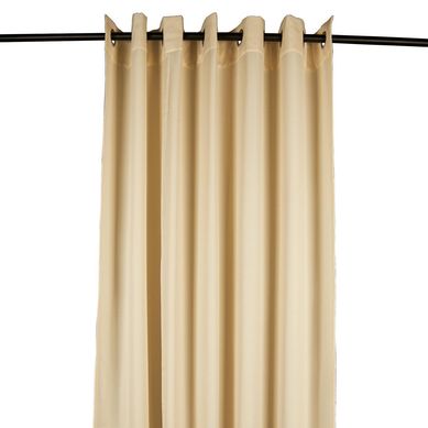 Cortina de Tela Ojal Metal 210x240cm Crema