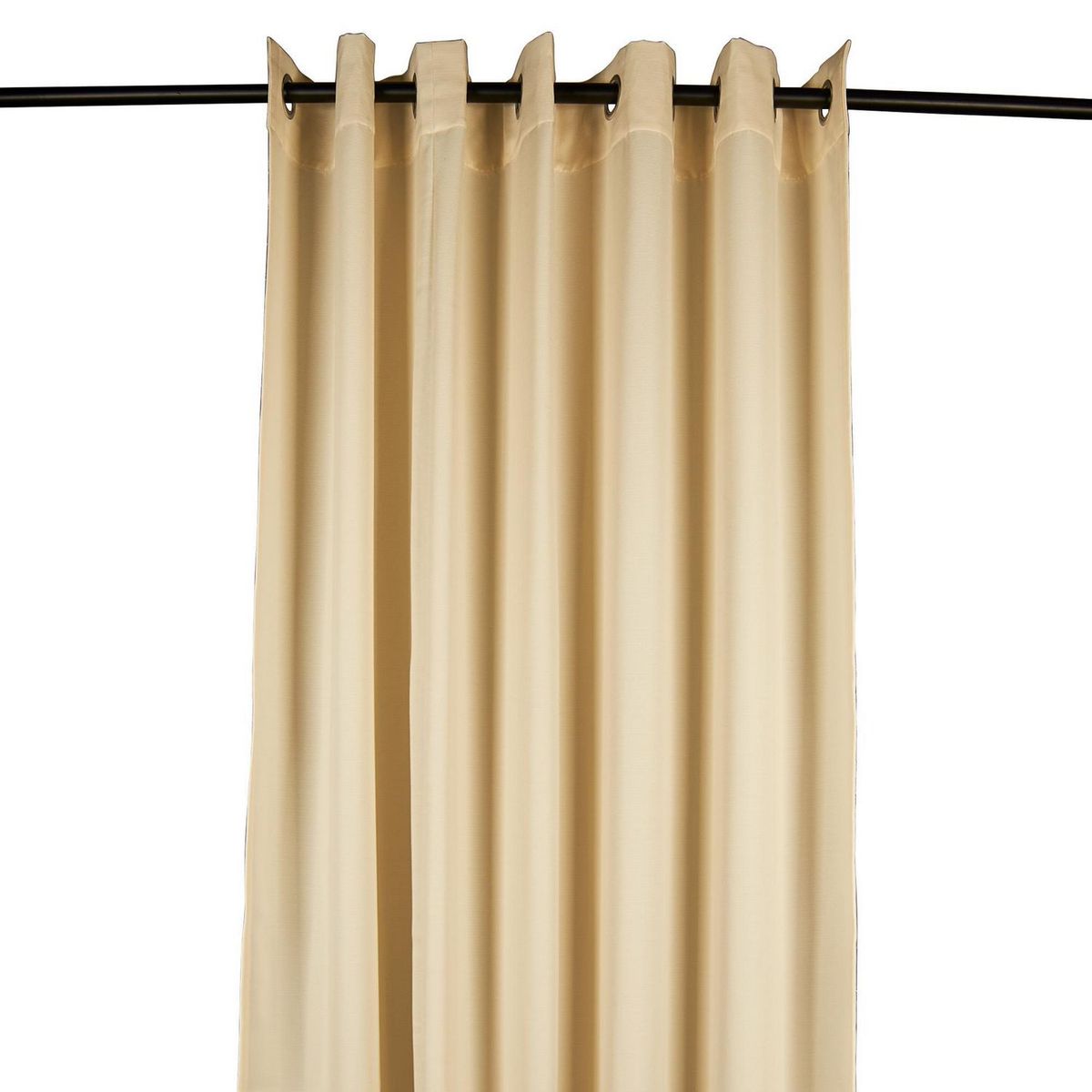 JUST HOME COLLECTION - Cortina de Tela Ojal Metal 210x240cm Crema