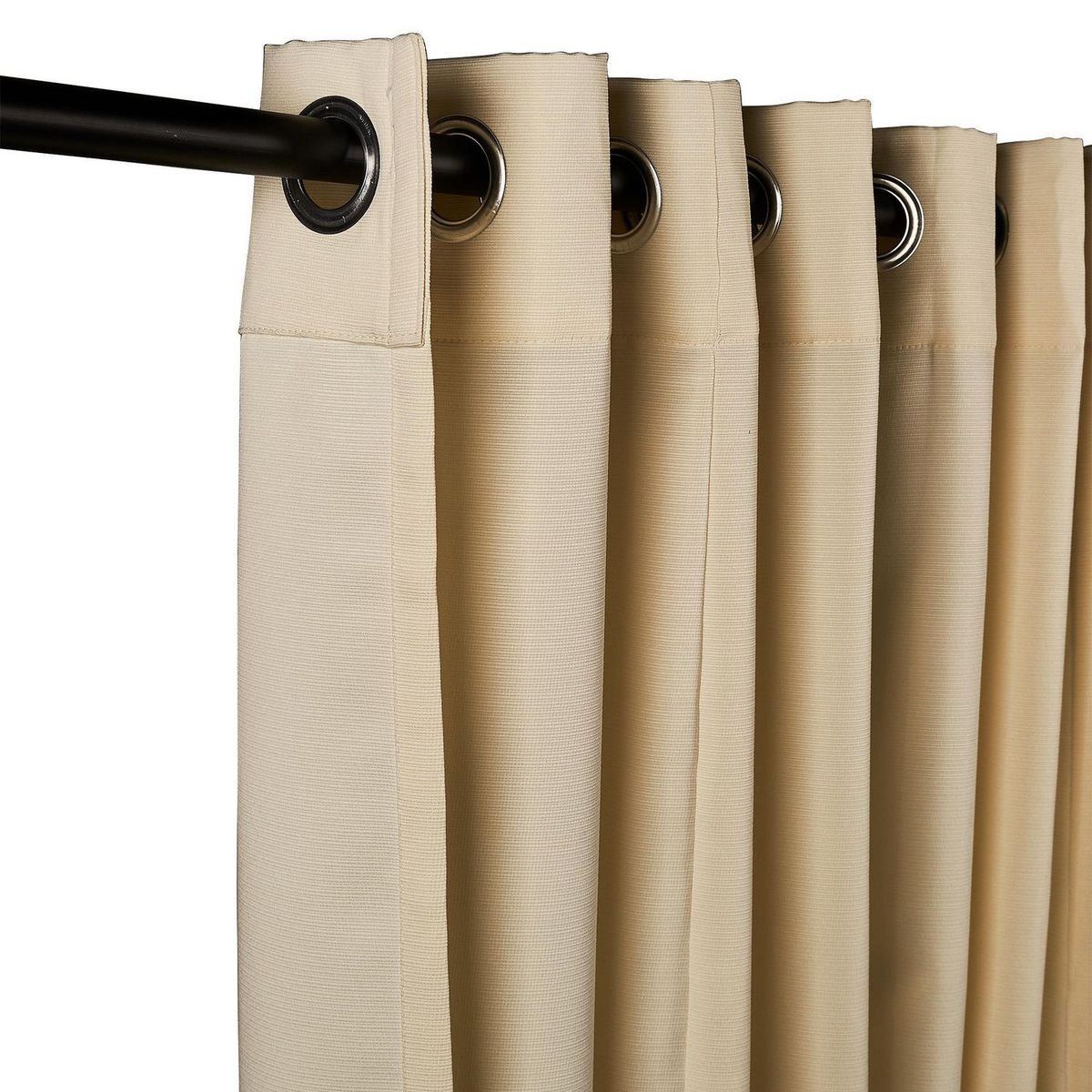 JUST HOME COLLECTION - Cortina de Tela Ojal Metal 210x240cm Crema