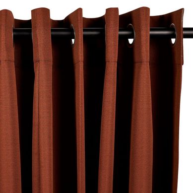 Cortina de Tela Ojal Metal 210x240cm Marrn