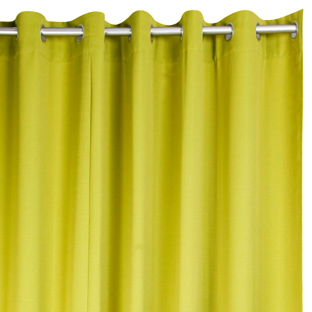 JUST HOME COLLECTION - Cortina de Tela Ojal Metal 210x240cm Verde